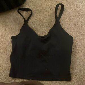 Black lulu align tank top